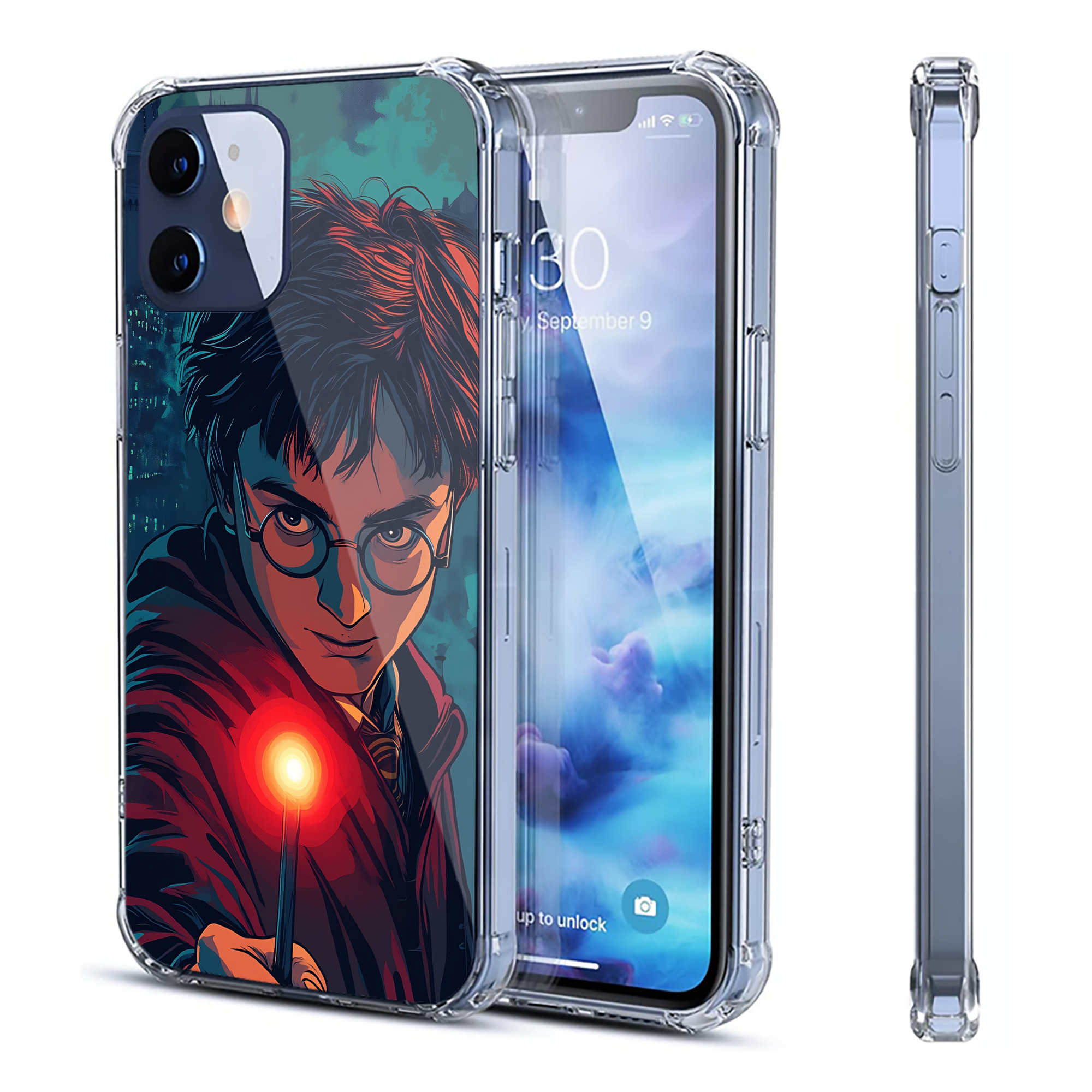（画像用） Harry Potter ハリー・ポッターシリーズ 【iPhone 12シリーズ対応】透明スマホケース（クリアソフトケース）